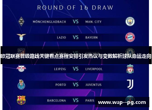 欧冠联赛晋级路线关键看点赛程安排引发热议与变数解析球队命运走向