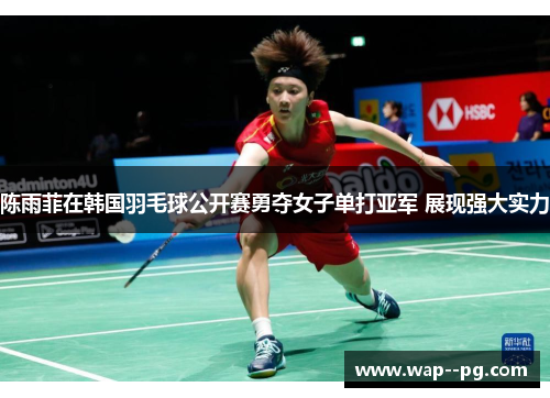 陈雨菲在韩国羽毛球公开赛勇夺女子单打亚军 展现强大实力